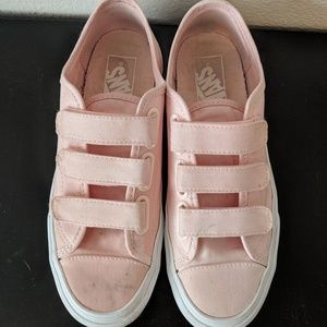 pink velcro vans